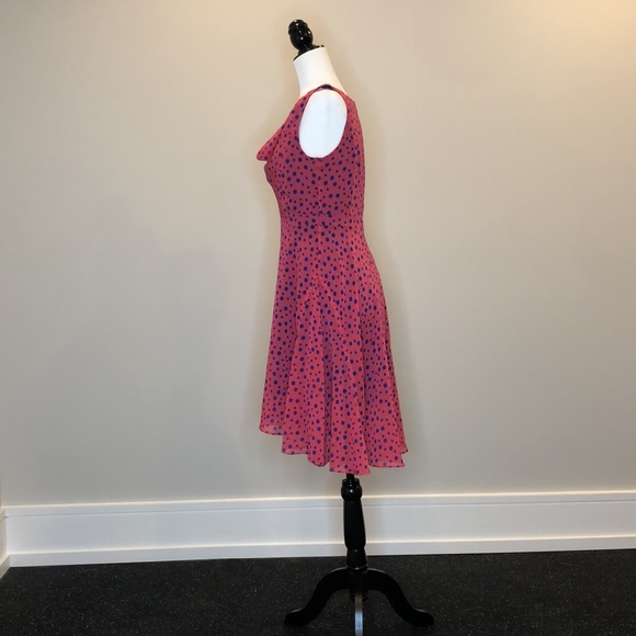 FINAL SALE! Pink and Blue Dotted Marc New York Mini Dress - Picture 2 of 5
